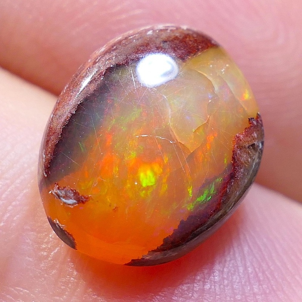 3.00ct Mexican Matrix Cantera Boulder Colorful Opal Gem